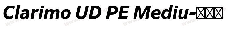 Clarimo UD PE Mediu字体转换